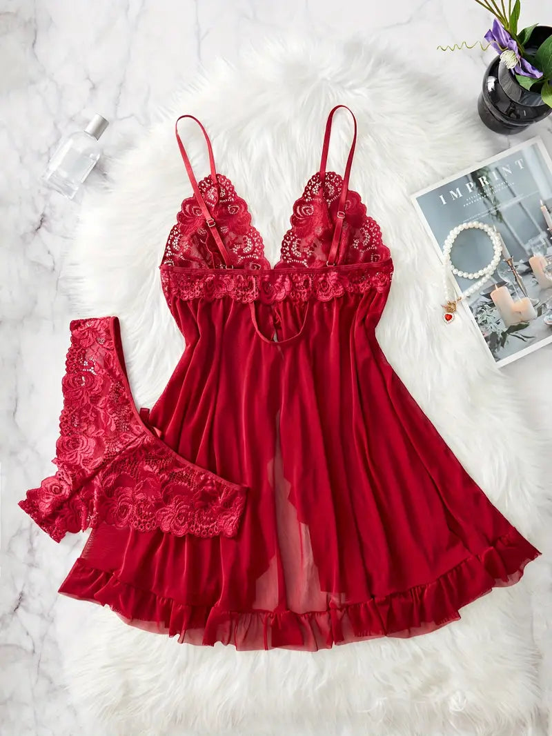 KissHuts® Charmante Kanten Lingerie Set