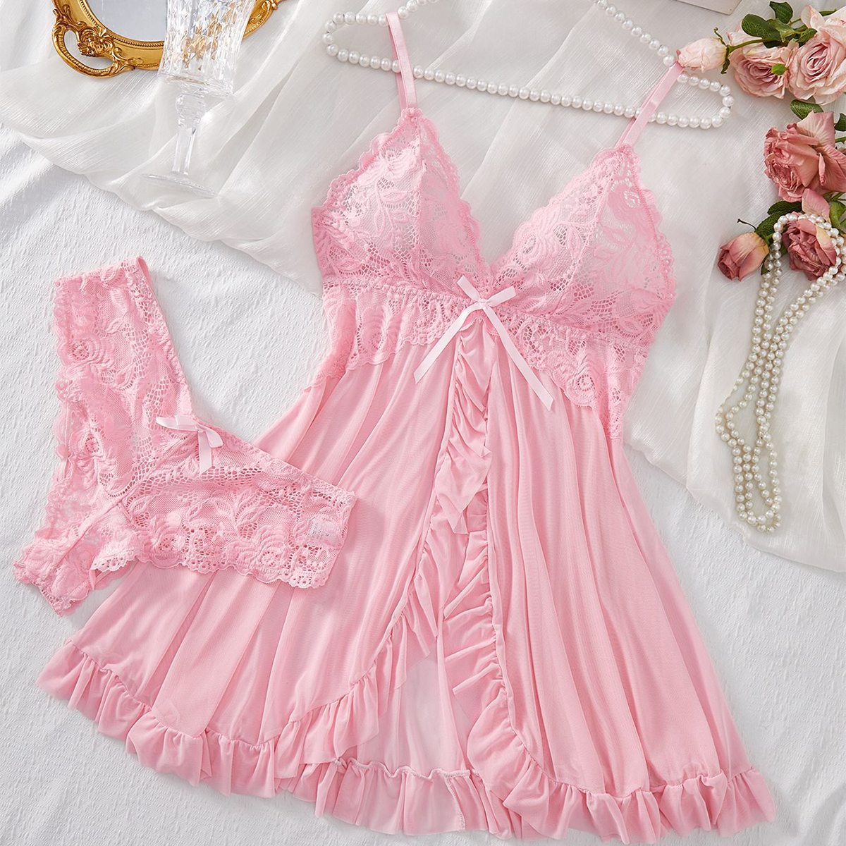 KissHuts® Charmante Kanten Lingerie Set