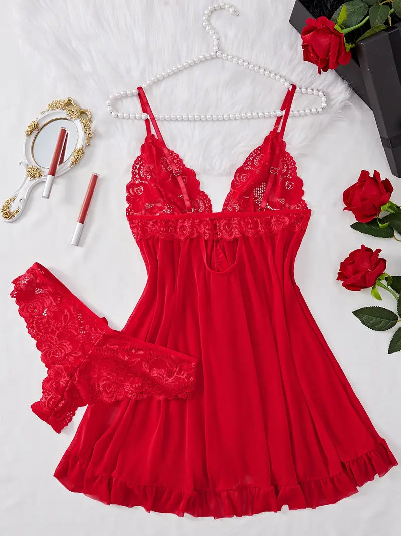KissHuts® Charmante Kanten Lingerie Set